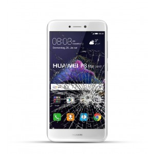 Huawei P8 Lite Reparatur Dispay Touchscreen Glas weiss